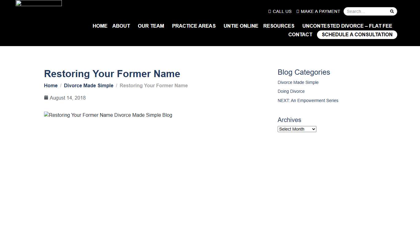 Restoring Your Former Name - Koenig Dunne